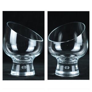 Kosta Boda ‘Rondo’ or ‘Pippi’ Slanted Glass - Whiskey/Brandy/Dessert - Set of 2